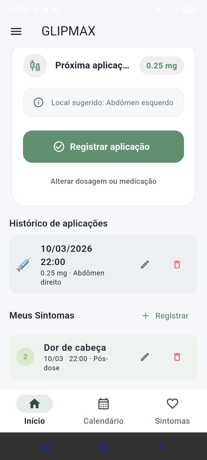 Tela 6 do app GLIPMAX