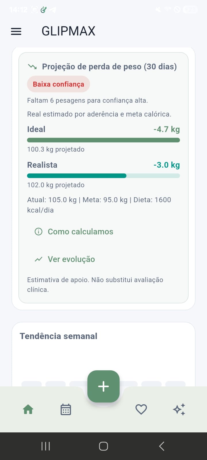 Tela 7 do app GLIPMAX