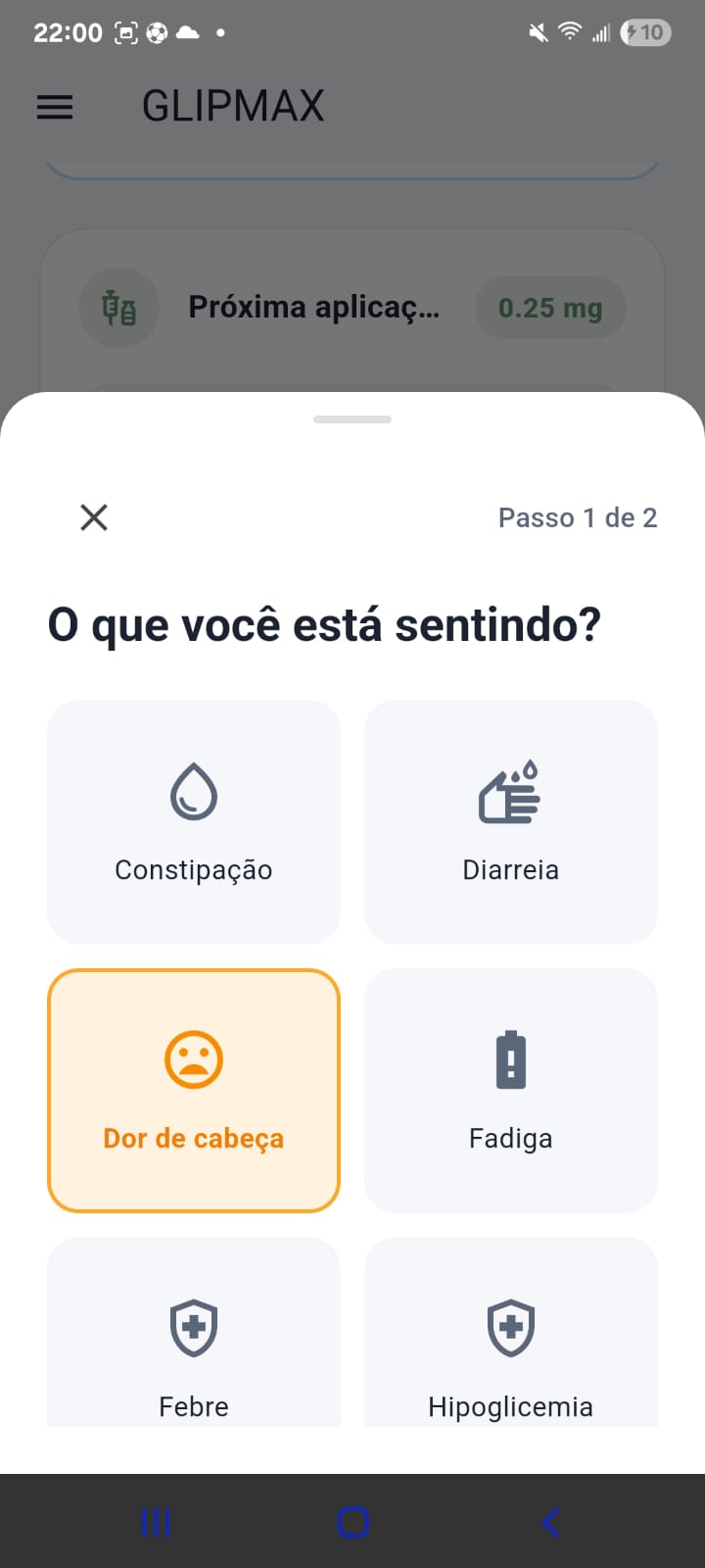 Tela 14 do app GLIPMAX
